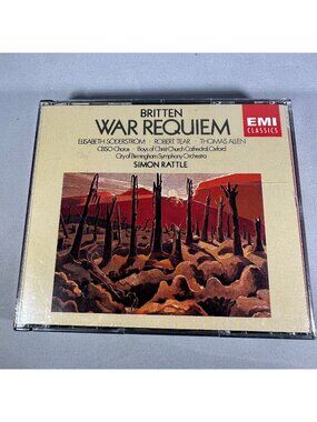 Britten War Requiem Simon Rattle EMI Classics 2-Disc Set 1992 CD Opera/Orchestra